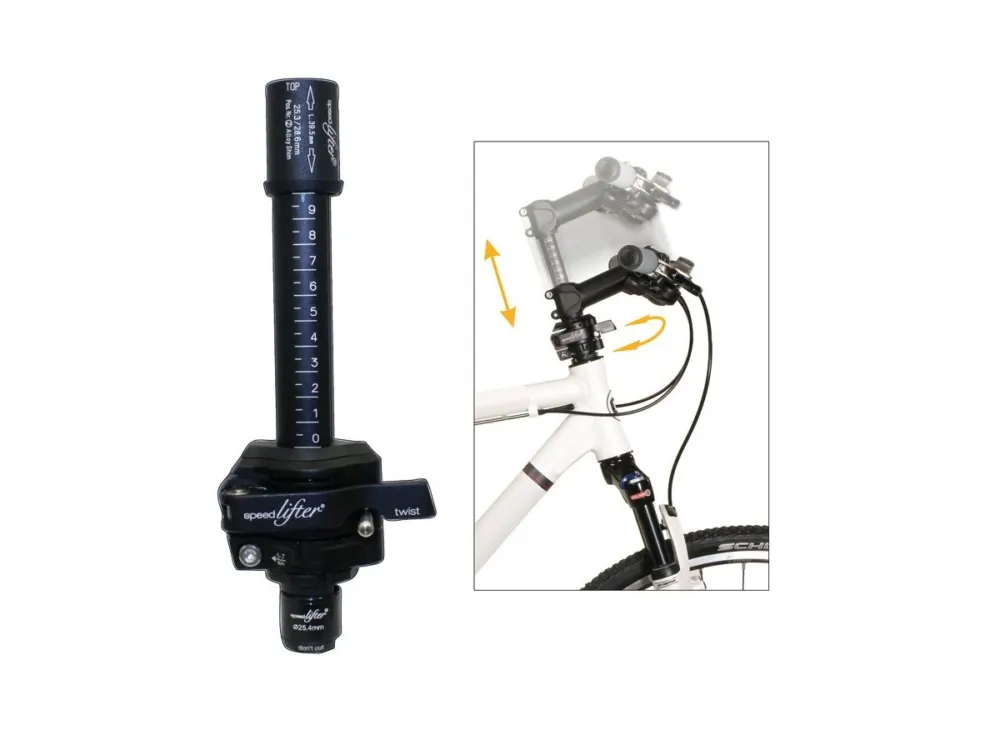 Preis Gesenkt Speedlifter - Speedlifter Twist T6 Ø24,6mm, Hülse 39,5mm, schwarz, 6cm
