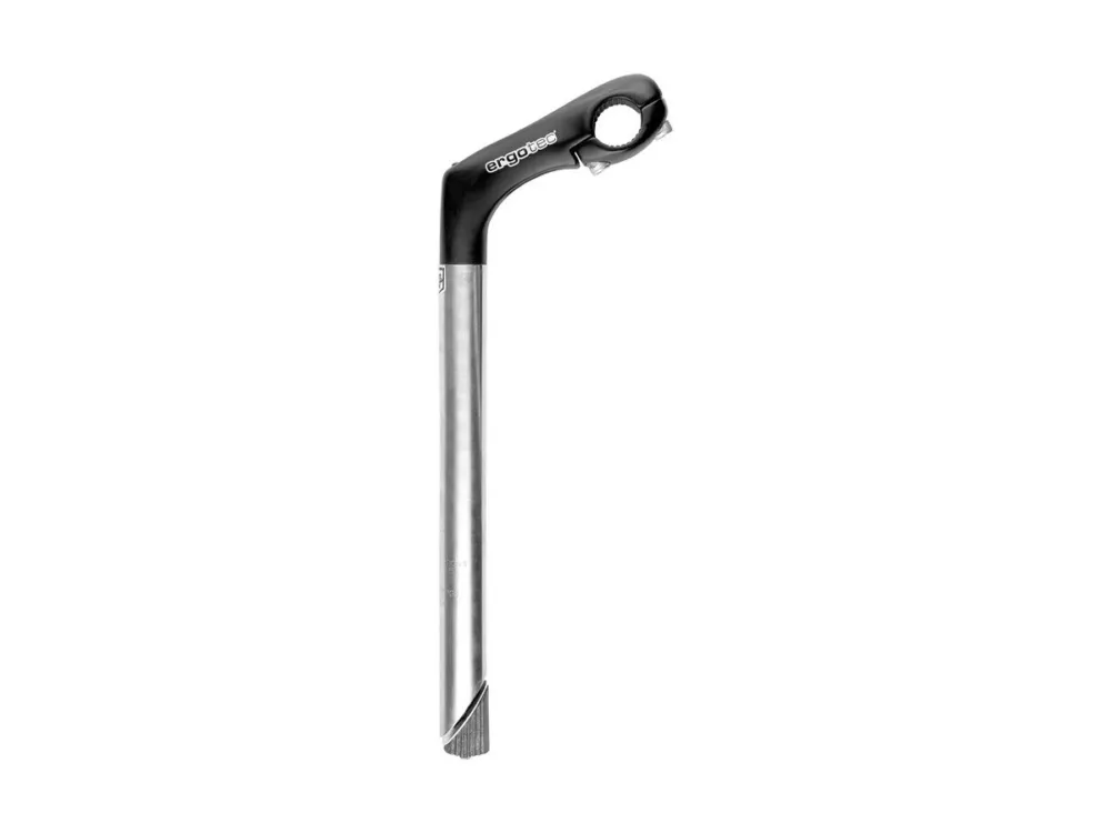 Humpert - Vorbau Ergotec Kobra Tube SL 230mm/90mm Niro/Alu,schwarz/silb,1 1/8Zoll,Ø25,4mm,30° Rabatt