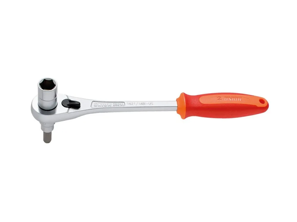 Unior - Tretlagerratsche 3/8Zoll Unior rot, 14mm, 8mm, 1621/1ABI-US Neuheit