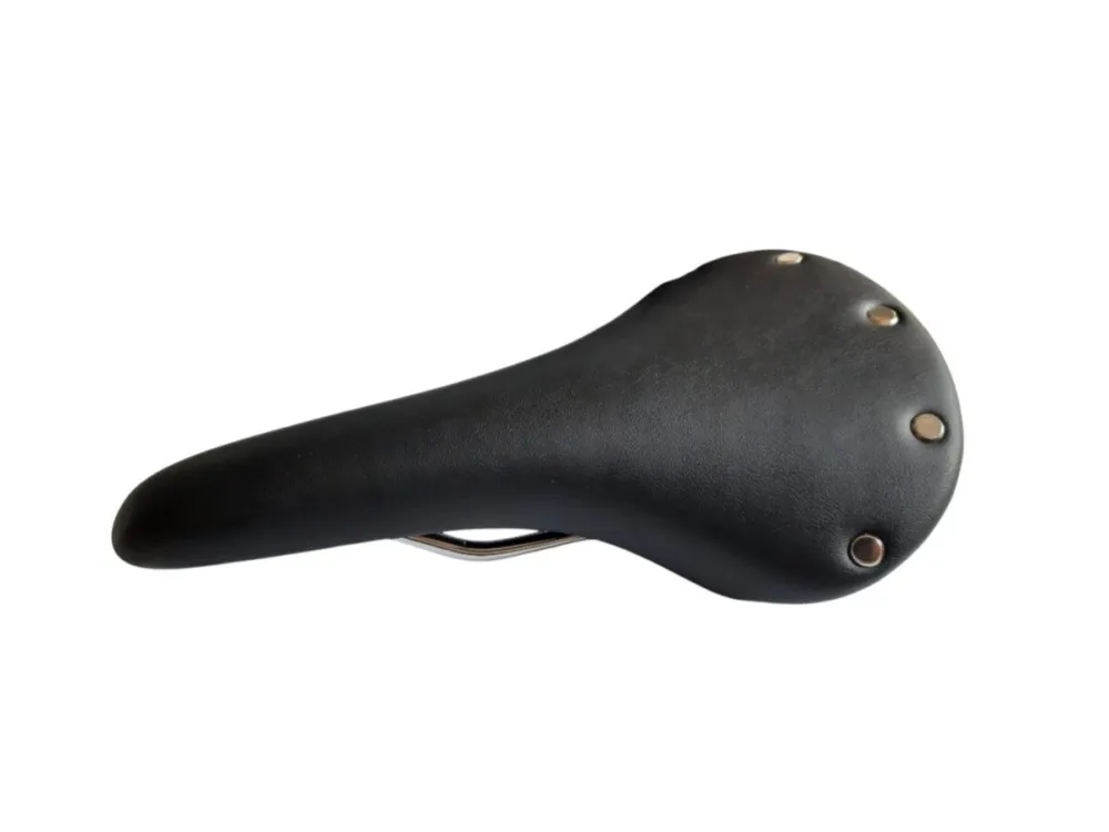 Bestseller Sattel schwarz mit Nieten Kunstleder