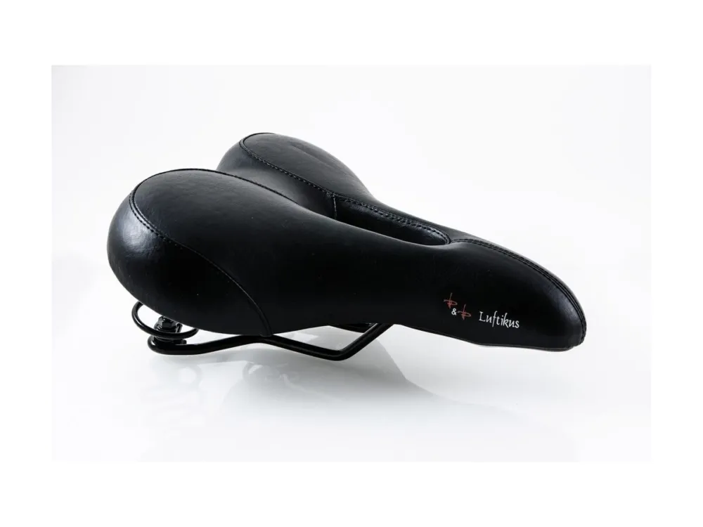 Neue Ware P&P Bequemsattel - Bequemsattel P&P Luftikus 608 schwarz, Unisex, 280x217mm, ca. 726g